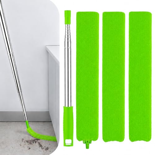 Retractable Gap Dust Cleaner with Extension Pole & 3 Microfiber Cloths