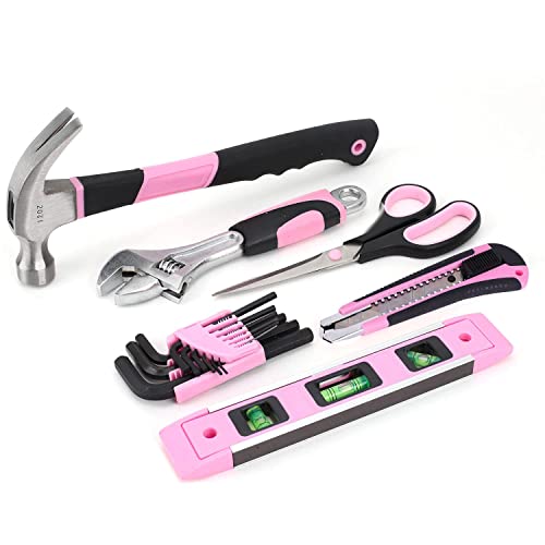 220-Piece Pink Tool Set, Home Repairing Tool Kit for Women - view 4