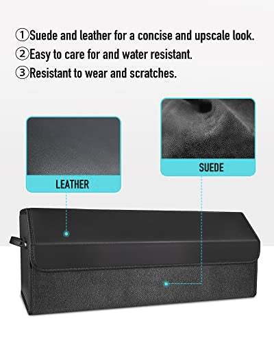 Car Trunk Organizer for SUV and Sedan, Black, 29.5 inches - view 2