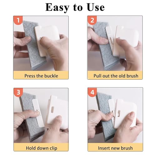 12PCS Window Track Cleaning Set, Groove Gap Cleaning Brush Kit - view 4
