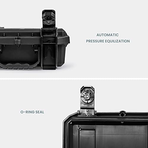 230 Heavy Duty Protective Dry Box Case with Foam - TSA Approved/Mil Spec / IP67 Waterproof/USA Made for Ammo First Aid Kits Microphones Motorcycles Bikes (with Foam) - view 3