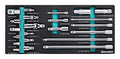 22-Piece Drive Tool Accessory Set with Extension Bars & Adapters