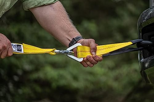 2” x 24” Premium Axle Tie Down Strap with D Rings - 3,333 lbs. Working Load Limit and 10,000 lbs. Break Strength,One Color - view 5