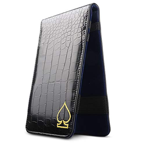 Crocodile Pattern Golf Scorecard Holder and Yardage Book Cover Case Protector Also Accept Custom Order with Your Name Stitched Customization Version