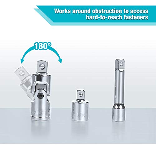 22-Piece Drive Tool Accessory Set with Extension Bars & Adapters - view 5