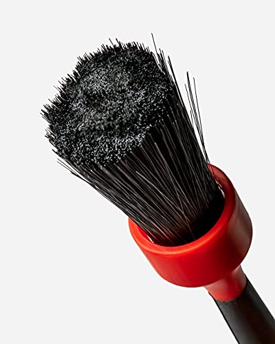 Lug Nut Brush - Car Detailing Brush for Wheel Cleaning | Chemical Resistant Bristles Against Tough Acid Wheel Cleaner or Rim Cleaner | Rubberized Wheel Brush for Safe Car Cleaning - view 2