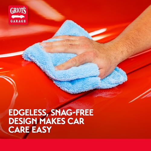Microfiber Plush Edgeless Towels, for Car Cleaning, Detailing and Polishing, Scratch-Free, 16” x 16”, Set of 6, 14901 - view 5