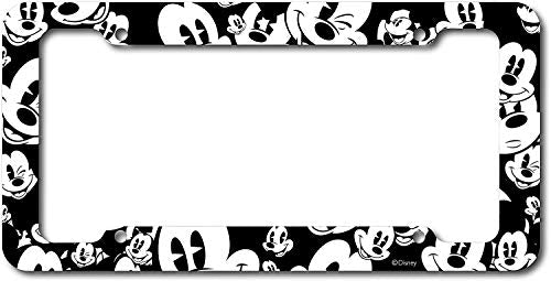 Auto Car Windshield Sunshade Set - 2 Piece Disney Mickey Expressions Design with License Plate Frame Bundle - Protects Interior from UV Rays, Fits Most Vehicles, Ideal for Disney Fans - view 3