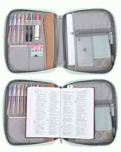 Flurry Bible Covers Case for Women with Bookmark & Shoulder Strap - view 4
