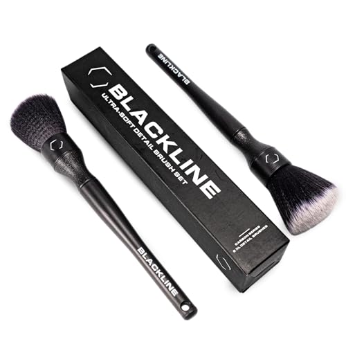 Car Detailing Brush Set, 2 Pack - Ultra Soft Bristles, Interior