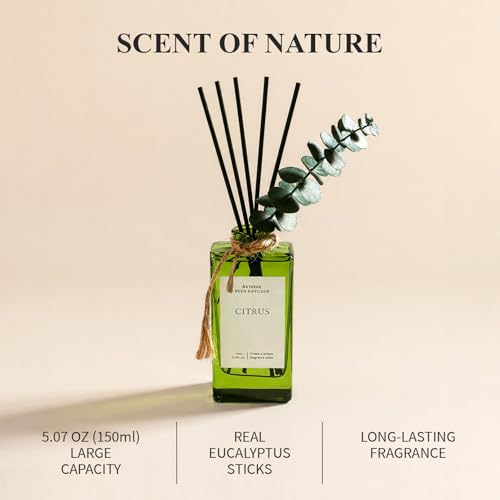 Citrus Reed Diffuser, 5.07oz(150ml) Fruit Essential Oils - view 3
