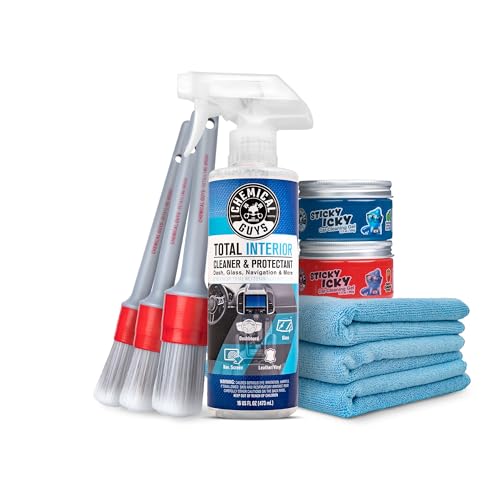 9-Piece Interior Car Cleaning Kit, Cleaner, Gel, Brushes