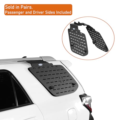 10-24 4Runner Rear Window Molle Panel Modular Storage Panel System Exterior Cargo Rack Shelf for 2010-2024 Toyota 4Runner 5th Gen (Exclude 10-13 Trail, 19+TRD Pro) - Pair - view 4