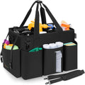 Wearable Cleaning Caddy Bag, Cleaning Supplies Organizer, Black