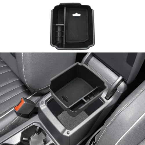 Center Console Organizer For 2018-2024 VW Tiguan/2022-2026 Taos - Armrest Box Storage Tray Compatible with 2018-2024 Tiguan/2022-2026 Volkswagen Taos Accessories Armrest Organizer ABS