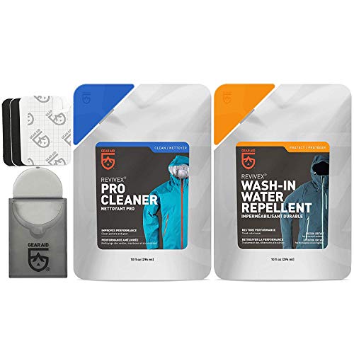 Outerwear Care Kit with Pro Cleaner, Wash-In Water Repellent and Tenacious Tape Mini Patches