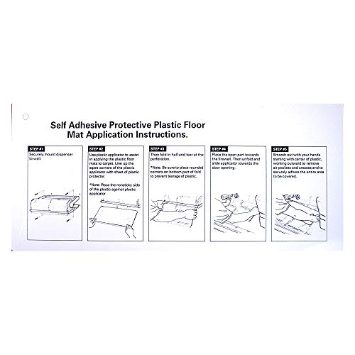 Car Carpet Protection Film Complete Starter Kit: Carpet Film Roll, Wall or Floor Mount Dispenser, and Applicator Board (300') - view 7