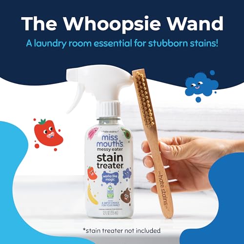Messy Eater Stain Treater Spray 2-Pack 16oz & Laundry Brush Set - Stain Remover for Clothes & Delicates - Baby & Kids Pre-Treat Kit - Fabric Scrub Brush for Spot Cleaning - Bundle - view 2