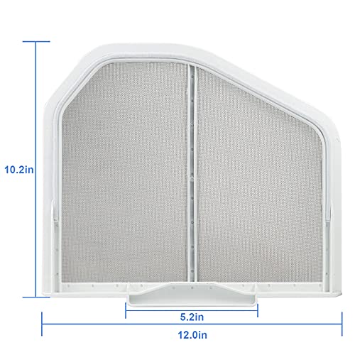 W10120998 Dryer Lint Filter Catcher Stainless Steel Screen Mesh for Whirlpool Kenmore Maytag Dryer Lint Screen Replacement Part W10049360, 8066170 with Clothes Dryer Lint Vent Trap Cleaner Brush - view 2