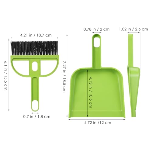 6 Pack Mini Broom and Dustpan Set Desktop Cleaning Brush Set with Soft Bristles and Pointed Bristles for Desk Keyboard Windowsill Counter Home Office Sweeping Tools - view 5