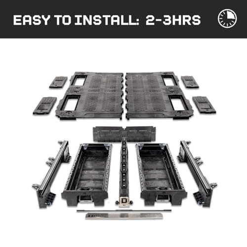 Truck Bed Storage System Includes System Accessories | Compatible with Chevy Silverado & GMC Sierra 2500/3500 (2020-Current) 6'6" - view 5