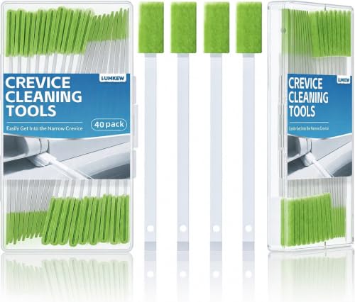 Crevice Cleaning Brushes Tool for Tiny Small Spaces, 40Pcs, Green