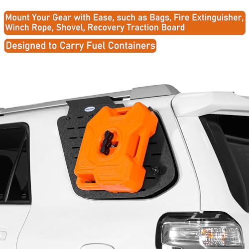 10-24 4Runner Rear Window Molle Panel Modular Storage Panel System Exterior Cargo Rack Shelf for 2010-2024 Toyota 4Runner 5th Gen (Exclude 10-13 Trail, 19+TRD Pro) - Pair - view 3