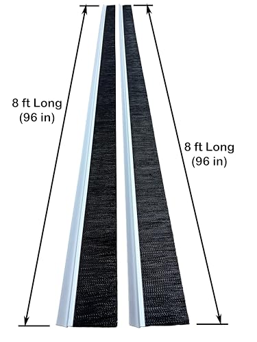 JaCor 3.0" Nylon Brush Seal Weatherproofing, 3.0" Brush Seal x 1.0" 45deg Holder x 8ft.+ 8ft Long Brushes (16ft Total) - view 3
