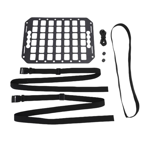 Car Seat Back Molle Panel Organizer Aluminum Modular Storage Panel Compatible with L Track Systems for Truck SUV RV Van Interior Organization 14 x 10 x 0.08 Inches