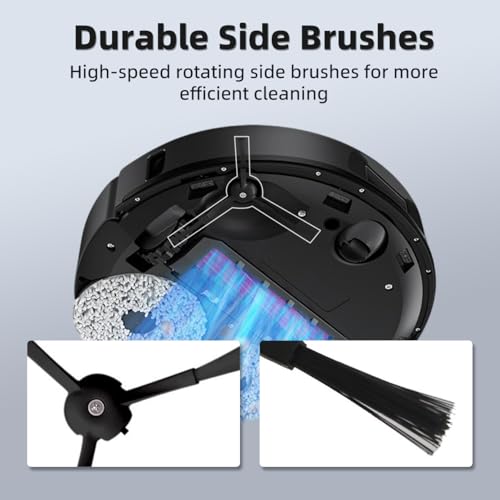 24Pcs Qrevo S Accessories Kit Replacement Compatible with Roborock Qrevo S/Qrevo Plus/Qrevo Pro Robot Vacuum, 2 Main Brush, 4 Mop Cloth Pads, 6 Side Brushes, 4 HEPA Filters,6 Dust Bag, 1 Cleaning Tool - view 4