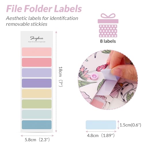 Accordion File Organizer, Floral Expanding File Folders with 5 Pockets, Cute Document Organizer for Paper Bills Receipt Storage, School Office & Hospital Supplies Letter/A4 Size Light Purple - view 3