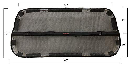 Cargo Area Dog Barrier for CUV & Mid-Sized SUV 46" Wide Hatchback Pet Divider Crossover Vehicle Car Net Mesh Travel Back Seat Barricade Partition Gate Restraint Fence Trunk Shield - view 5