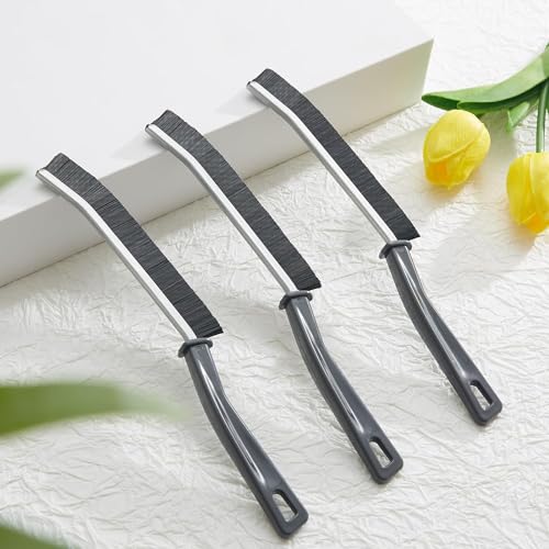 Crevice Cleaning Brush, Hard Bristle Small Cleaning Brushes, Grout Cleaner Brush, Toilet Brush, Scrub Brush for Shower Tile, Skinny Gap Cleaning Tools for Household Use, Bathroom, Kitchen (3) - view 6