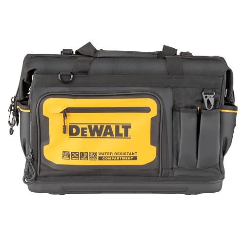 Tool Bag, Water Resistant, Hard Bottom, 20-inch, Professional Tool Tote with Organization (DWST560104)