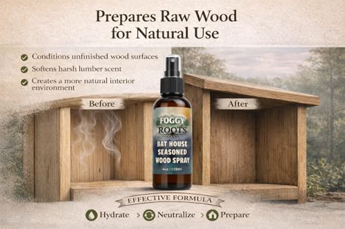 Wood Prep Spray for Bat Houses, Birdhouses & Wildlife Structures, 4 oz – Conditions Raw & Unfinished Wood, Helps Reduce Strong Lumber Odors Before Outdoor Use - view 3