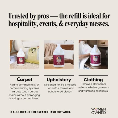Red Wine Stain Remover - Removes Wine Spots - Perfect Fabric Upholstery and Carpet Cleaner Spray Solution - Spray on Stain Wash and Resolve Laundry to Vanish Stain - Citrus Scent - 1 Gallon - view 4