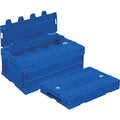 TR-SC30DB α Folding Container, 9.8 gal (30 L), With Slide Lock Lid, Dark Blue, Storage Case Storage Box