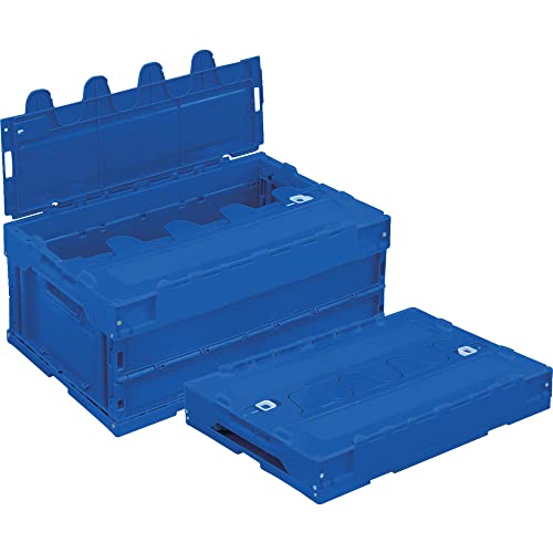 TR-SC30DB α Folding Container, 9.8 gal (30 L), With Slide Lock Lid, Dark Blue, Storage Case Storage Box