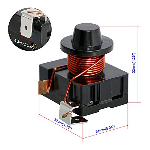1/3HP (250W) Refrigerator Electromagnetic Starter/Start Relay Compressor 220V Electromagnetic Starter for Car Refrigerator, Portable Freezer, Beverage Cooler, Air-Conditioning Compressor 2 Pcs - view 2