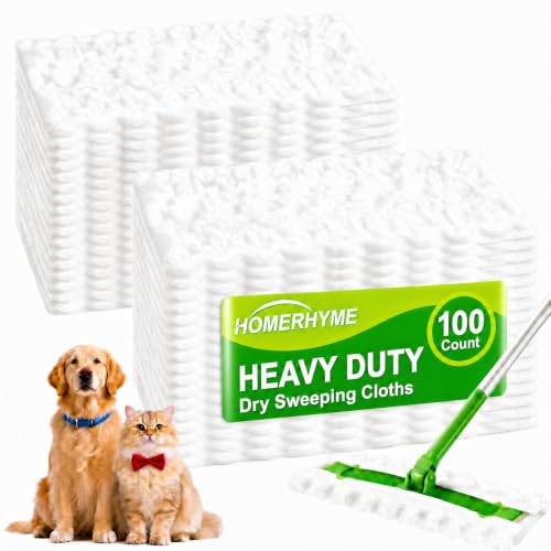 100 Count Heavy Duty Dry Sweeping Cloth, Swiffer Sweeper Refills