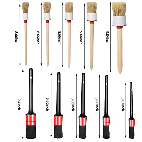 10PCS Car Auto Detailing Brushes Set Interior & Exterior Cleaner - view 4