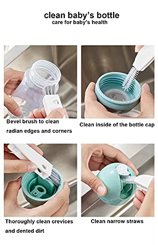 Tiny Cleaning Brush-Mini Multi-Functional Crevice Cleaning Brush, Water Bottle Cleaning Tools for Bottle Cup,Nursing Bottle Cup-1Pack… - view 3