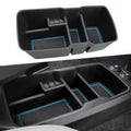 Center Console Lower Organizer Tray Compatible for Kia EV6 Accessories 2026 2025 2024 2023 Armrest Bottom Storage Box (Blue)