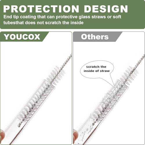 Straw Cleaner Brush for Stanley, 4Pcs Reusable Extra Long Straw Cleaning Brush for 14oz 20oz 30oz 40oz Stanley Mug, Cleaning Brush for All Plastic, Glass, Stainless and Silicone Straws - view 3