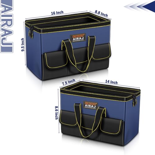 Tool Bag 2-Pack Set, 14" & 16" Wide Mouth Tool Bags for Men and Women - view 2