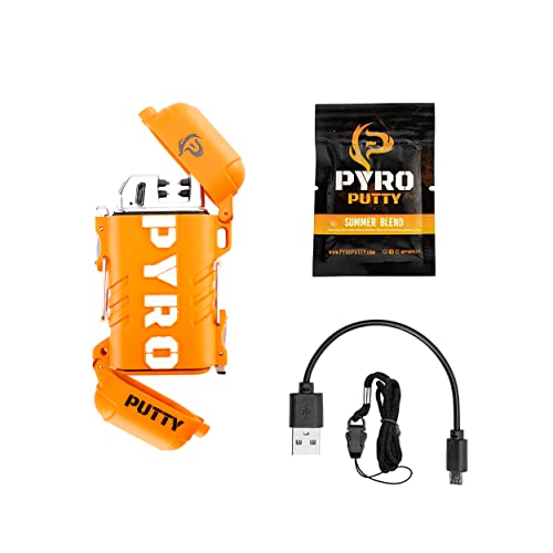 Pyro Putty Stow & Go ARC Electric Lighters Rechargeable: Fire Starter Survival Gear and Supplies, Windproof & Waterproof + 1 Single Use Summer Putty - view 6