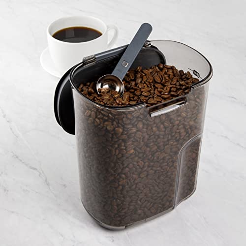 International ProKeeper+ Clear Plastic Airtight Food Baker's Kitchen Storage Organization Container Canister Set with Magnetic Accessories, 2- Piece Set (Coffee 4.3-Quart) - view 2