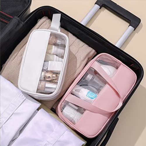 Hanging Travel Toiletry Bag for women, Waterproof Cosmetic Bag Portable Travel Makeup Pouch Multifunction Handle Travel Toiletry Bag Organizer for Women, Cosmetic Bags for Women Travel Set(3Pcs Pink) - view 4