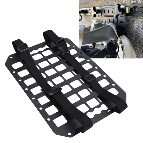 Car Seat Back Molle Panel Organizer Aluminum Modular Storage Panel Compatible with L Track Systems for Truck SUV RV Van Interior Organization 14 x 10 x 0.08 Inches - view 6