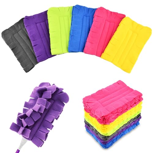 14 Pcs Microfiber Reusable Duster Refills Compatible with Swiffer Duster